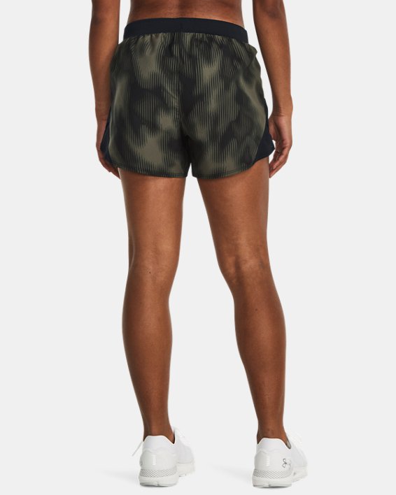 Women's UA Fly-By 2.0 Printed Shorts in Black image number 1